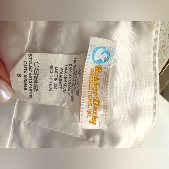 NWT White Satin Strapless Cocktail Dress, size Small - Picture 9 of 10